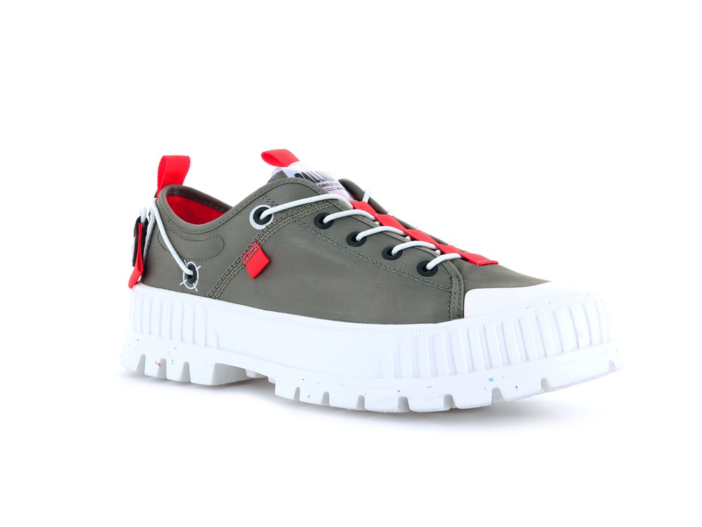 Zapatillas Palladium PALLASHOCK LO TICKET TO EARTH Mujer Verde | Costa Rica-06892